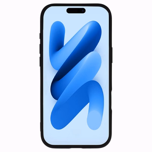 Akrilinis spalvotas magnetinis dėklas telefonui Iphone 17 Air juodas