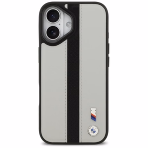BMW M Perforuoto Dryžio Logotipas Magnetinis Dėklas telefonui iPhone 17 - pilkas