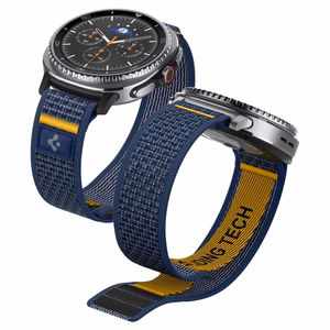 SPIGEN ATHLEX AIR dirželis SAMSUNG GALAXY WATCH 8 / CLASSIC (40 / 44 / 46 MM) ACTIVE tamsiai mėlynas