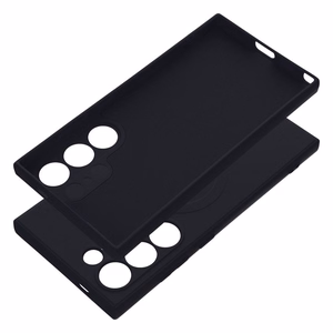 SILICONE MAG COVER dėklas telefonui suderinamas su MagSafe Samsung S24 Ultra juodas