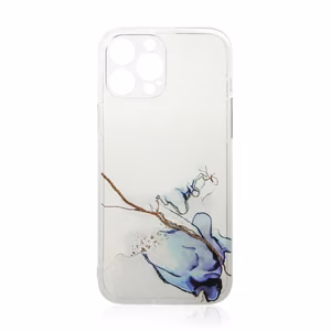 Marble Case для iPhone 12 Pro Max гелевая крышка мрамор синий