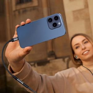 Acefast J12 USB-C į 3.5mm mini jack adapteris - juodas