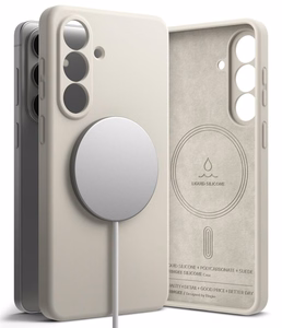 Ringke Silikoninis MagSafe Dėklas for Samsung Galaxy S26+ - smėlinis