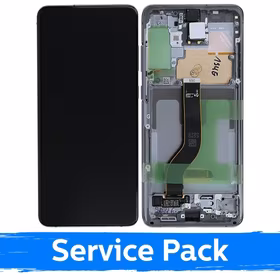 Ekranas skirtas Samsung G986 (G985) S20 Plus su rėmeliu / Cosmic Gray / (Service Pack)