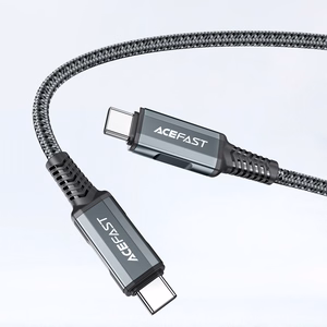 Acefast 2in1 įkroviklis GaN 65W USB Type C / USB, HDMI adapteris 4K @ 60Hz (rinkinys su kabeliu) baltas (A17 baltas)
