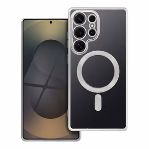 Чехол для Samsung S25 ULTRA Electro Mag Cover совместимый с MagSafe серебряный