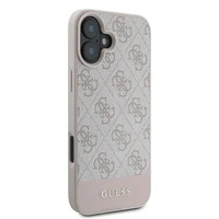 Guess 4G apatinė juostelė dėklas telefonui iPhone 16 Plus 6.7" - rožinė