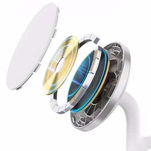 Belaidis įkroviklis Choetech "T585-F 3in1" baltas 15W (skirtas iPhone / Apple Watch / Airpods)