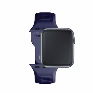 42/44/45/46/49 mm Ocean Blue (big) - 3mk Silicone Watch Strap for Apple