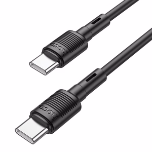 Cable USB C to USB C Hoco 3A 60W 1 m X83 black