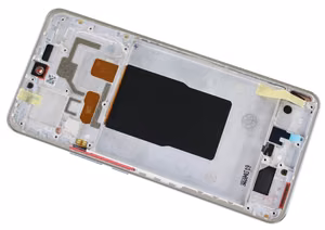 Ekranas Xiaomi 12T/12T Pro su lietimui jautriu stikliuku ir rėmeliu Silver ORG