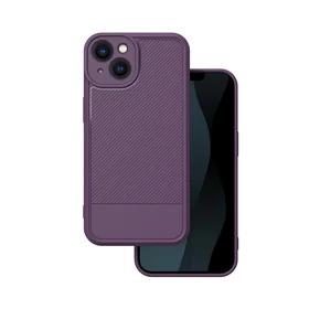 Simple Carbon dėklas telefonui iPhone 13 6,1" violetinis