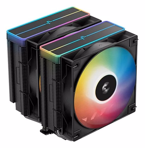 DeepCool AG620 BK ARGB V2 lustų rinkinio, pagrindinės plokštės oro aušintuvas 12 cm juodas 1 vnt.