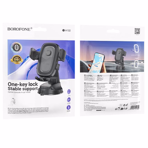 Borofone automobilio laikiklis BH132 Follower priekinio stiklo juodas