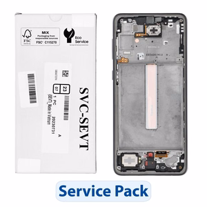 ServicePack LCD ekranas SAMSUNG A33 5G A336B GH82-28143A juodas