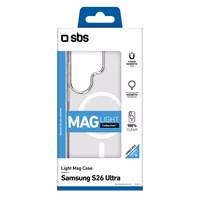 SBS Dėklas Light Mag Protective Dėklas for Samsung Galaxy S26 Ultra suderinamas su MagSafe - skaidrus