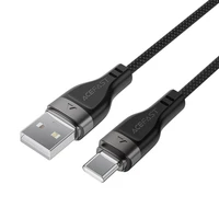 Acefast C11-04 USB-A - USB-C 3A kabelis 1.2m magnetinis pintas - juodas
