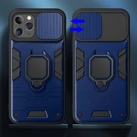 Dėklas telefonui su žiedu Iphone 13 Pro Max Tamsiai mėlynas