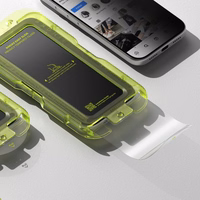 Ringke Easy Slide 2-jų rinkinys privatumo stiklas iPhone 17 Pro - juodas