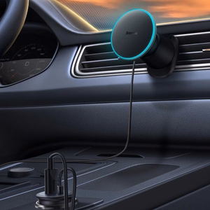 Automobilinis laikiklis-įkroviklis Baseus CW01 MagSafe 15W juodas C40141001111-00