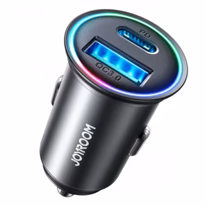 Įkroviklis automobilinis Joyroom (JR-CCN04) (1xUSB-C; 1xUSB; 60W) juodas