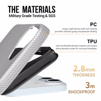 Dėklas Perfectionists Triangle Mag Case Apple iPhone 13/14 sidabrinis