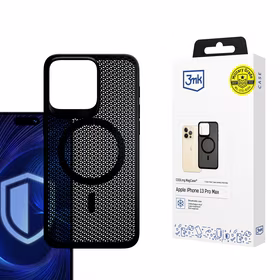 3mk COOLing MagCase dėklas telefonui Apple iPhone 13 Pro Max – juodas