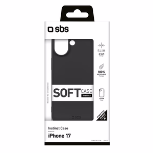 SBS Instinct iPhone 17 dėklas - juodas
