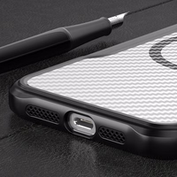 Defender Carbon Mag dėklas iPhone 12 6,1" juodas