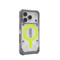 UAG Pathfinder Clear MagSafe Dėklas iPhone 17 Pro - Neon Gray