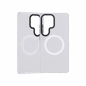 Benks magnetinis Lucid Armor dėklas (0045) Samsung Galaxy S25 Plus Ultra telefonui, baltas