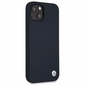 BMW Silicone Signature dėklas telefonui iPhone 13 mini - tamsiai mėlynas
