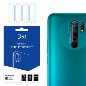 HYBRID GLASS 3MK FLEXIBLE GLASS LENS XIAOMI REDMI 9 FOR CAMERA 4 PCS.