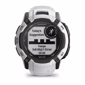 Garmin Instinct 2X Solar – GPS išmanusis laikrodis, MIP, 50 mm, baltas