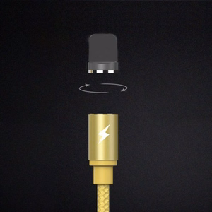 USB laidas Remax RC-095i rudas Lightning 100cm (su nuimamu magnetiniu jungtuku)