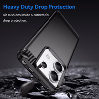 Anglies dėklas telefonui Xiaomi Redmi Note 13 Pro+ - juodas