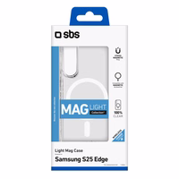SBS Light Magnetinis dėklas Samsung Galaxy S25 Edge - skaidrus