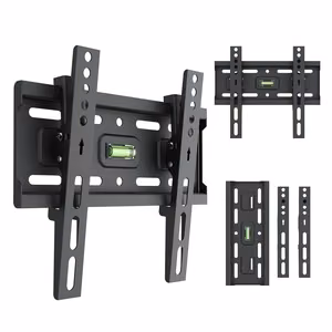 Maclean MC-189 – TV wall mount, 13–43-inch, VESA 200×200, up to 45 kg, black, tilt +2° to -10°