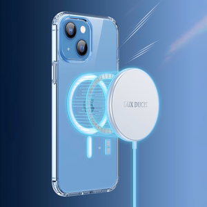 Dux Ducis Clin magnetinis dėklas telefonui iPhone 14 Plus suderinamas su MagSafe skaidrus