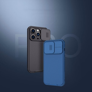 Dėklas Nillkin CamShield Pro Apple iPhone 14 Pro mėlynas