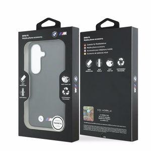 BMW M Metal Logo MagSafe dėklas Samsung Galaxy S26+ - juodas