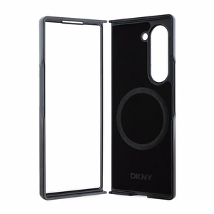 DKNY Dėklas telefonui Samsung Galaxy Z Fold6 su kartotiniu dizainu Stack Logo - juodas