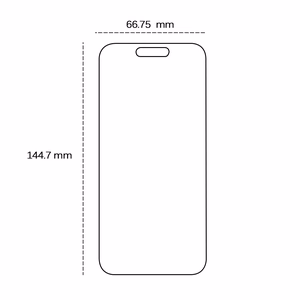 Grūdintas 2,5D stiklas, skirtas "iPhone 16 Pro / 17 / 17 Pro
