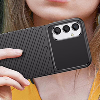 Thunder Case dėklas Samsung Galaxy A24 4G silikoninis šarvuotas dėklas juodas