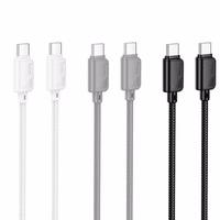 Kabelis USB C į USB C Hoco 3A 60W 1 m X113 juodas