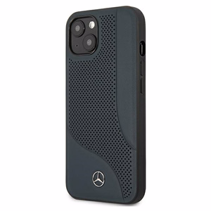 Mercedes odinis perforuotos srities dėklas telefonui iPhone 13 mini – tamsiai mėlynas