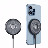 Bevielis įkroviklis Duzzona "W3" pilkas 15W (skirta iPhone / Magsafe Compatible)