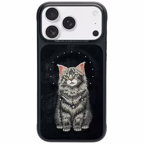 Nimmy Lucky Fashion Cat MagSafe dėklas iPhone 17 Pro juodas