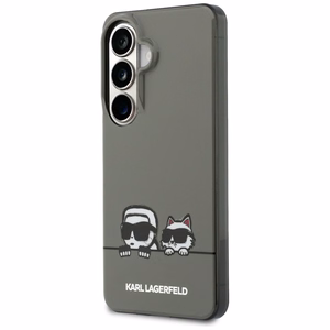 Karl Lagerfeld IML Peekaboo Karl&Choupette MagSafe Dėklas for Samsung Galaxy S26 - juodas