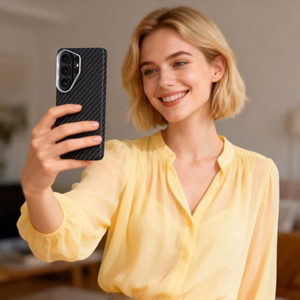 Tech-Protect Ion Carbon MagSafe Dėklas for Samsung Galaxy S26 Ultra - juodas and sidabrinis